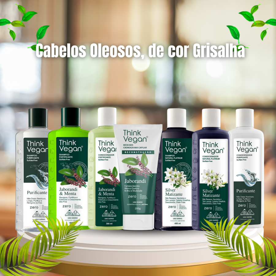 Kit para Cabelos Oleosos, de cor Grisalha