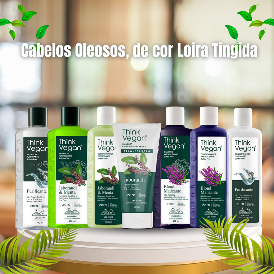 Kit para Cabelos Oleosos, de cor Loira Tingida