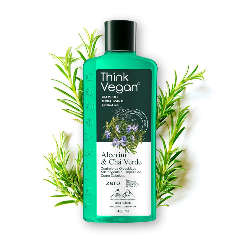 Shampoo Revitalizante Alecrim & Chá Verde 400ml